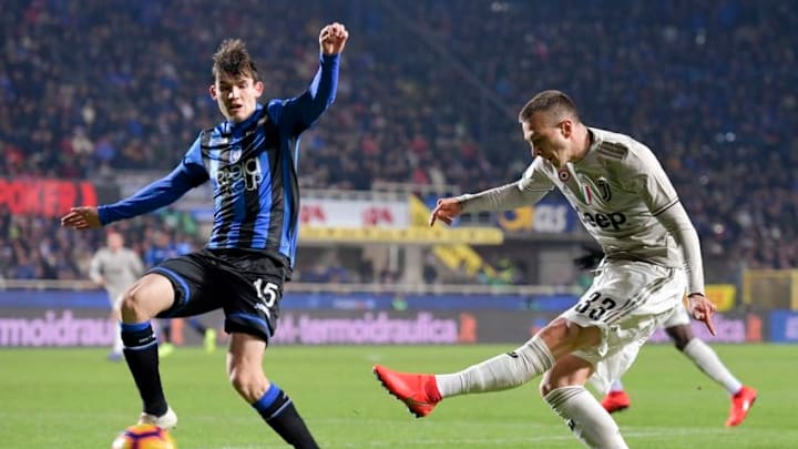 BERGAMO, ITALY - JANUARY 30: Juventus player Federico Bernardeschi during the Coppa Italia match between Atalanta BC and Juventus at Stadio Atleti Azzurri d'Italia on January 30, 2019 in Bergamo, Italy. (Photo by Daniele Badolato - Juventus FC/Juventus FC via Getty Images)