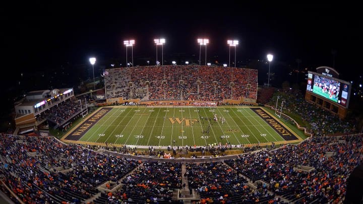 WINSTON SALEM, NC – NOVEMBER 19: General view of the game between the Wake Forest Demon Deacons and the Clemson Tigers at BB