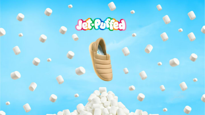 JET-PUFFED x Kizik S’mores Shoe. Image courtesy JET-PUFFED