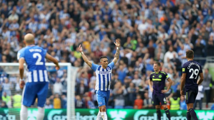 BRIGHTON, ENGLAND – OCTOBER 15: Anthony Knockaert of Brighton