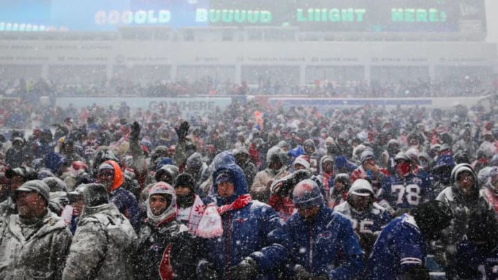 ORCHARD PARK, NY - DECEMBER 10: Fans during a game between the Buffalo Bills and Indianapolis Colts on December 10, 2017 at New Era Field in Orchard Park, New York. (Photo by Brett Carlsen/Getty Images)