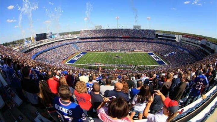 Sep 18, 2011; Orchard Park, NY, USA; A general view of the start of the game between the Buffalo Bills and the Oakland Raiders at Ralph Wilson Stadium. Mandatory Credit: Kevin Hoffman-USA TODAY Sports