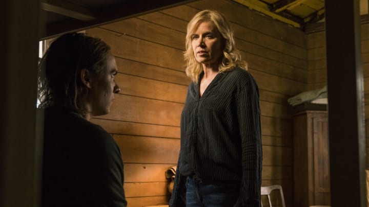 Kim Dickens as Madison Clark, Frank Dillane as Nick Clark - Fear the Walking Dead _ Season 3, Episode 3 - Photo Credit: Michael Desmond/AMC