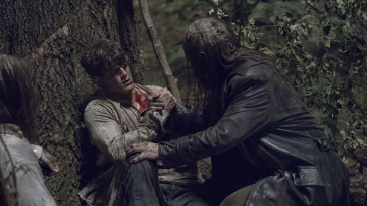 Ben Vandermey as Bitten Whisperer, Ryan Hurst as Beta - The Walking Dead _ Season 9, Episode 13 - Photo Credit: Jace Downs/AMC