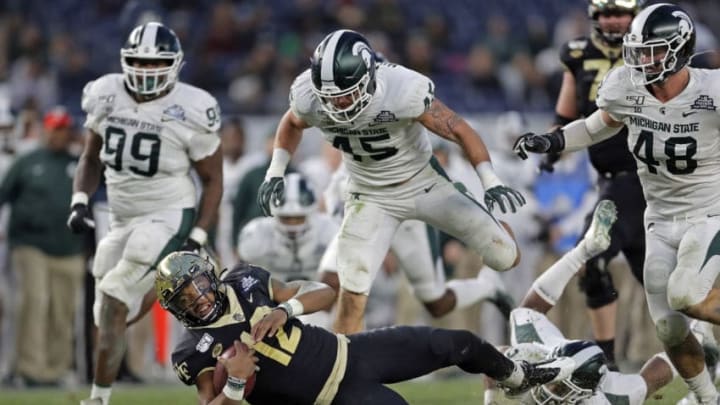 Noah Harvey, Michigan State football (Photo by Adam Hunger/Getty Images)