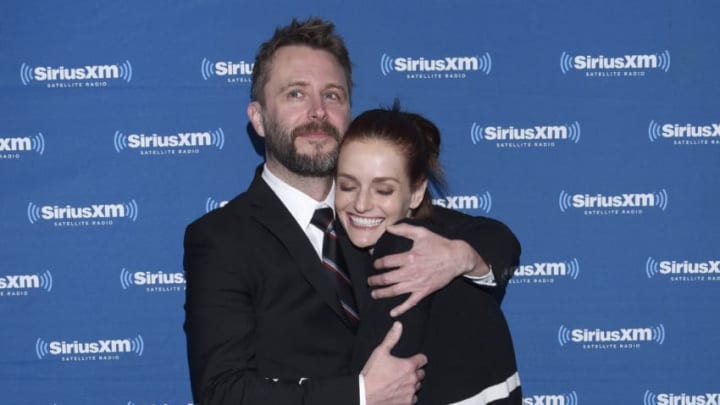 LOS ANGELES, CA - APRIL 25: TV personality Chris Hardwick and actress and supermodel Lydia Hearst attend SiriusXM's 'Town Hall' at Nerdmelt Showroom on April 25, 2016 in Los Angeles, California. (Photo by Vivien Killilea/Getty Images for SiriusXM)