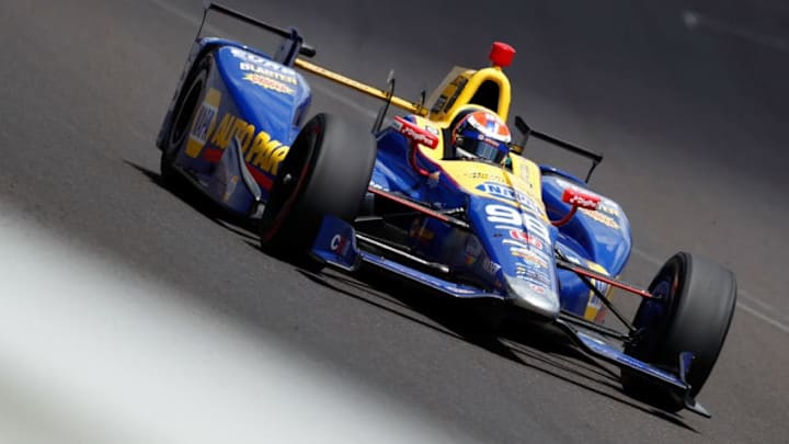 INDIANAPOLIS, IN - MAY 29: Alexander Rossi of the United States, driver of the #98 Andretti Herta Autosport Honda Dallara, in action during the 100th running of the Indianapolis 500 at Indianapolis Motorspeedway on May 29, 2016 in Indianapolis, Indiana. (Photo by Jamie Squire/Getty Images)