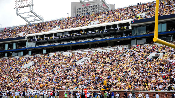 ATLANTA, GA – SEPTEMBER 13: A general view of Bobby Dodd Stadium during the game between the Georgia Tech Yellow and the Georgia Southern Eagles on September 13, 2014 in Atlanta, Georgia. (Photo by Scott Cunningham/Getty Images)