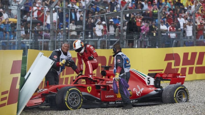 HOCKENHEIM, GERMANY - JULY 22: Sebastian Vettel of Germany and Ferrari (Photo by Getty Images/Getty Images)