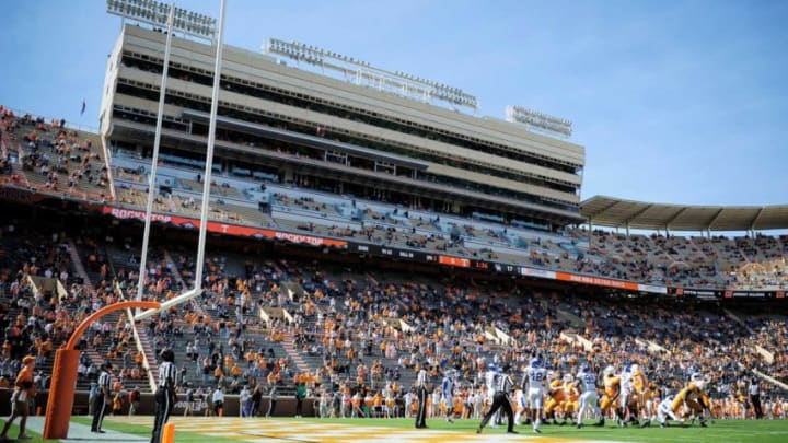 A view of the game between Tennessee and Kentucky at Neyland Stadium in Knoxville, Tenn. on Saturday, Oct. 17, 2020.101720 Tenn Ky Gameaction