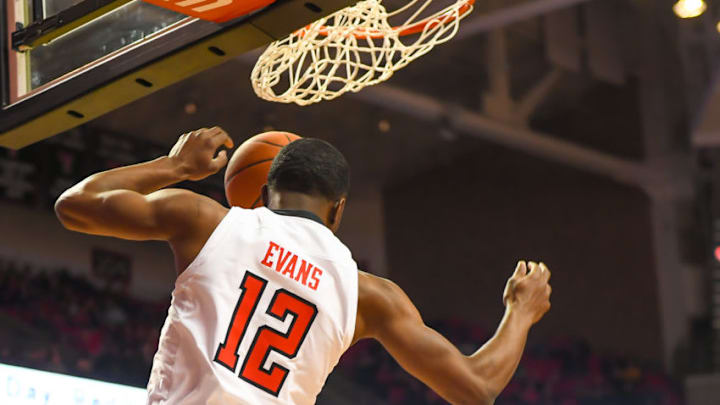 LUBBOCK, TX - FEBRUARY 07: Keenan Evans (Photo by John Weast/Getty Images)
