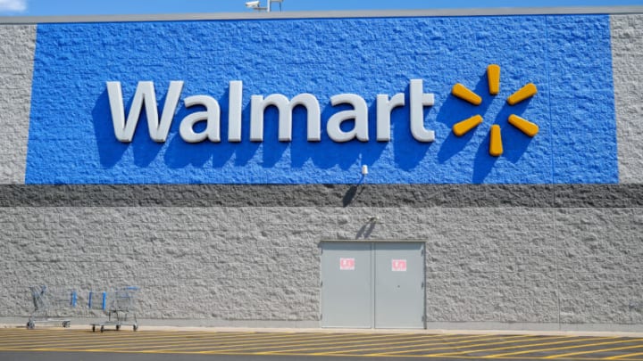 BLOOMSBURG, UNITED STATES - 2022/08/18: The Walmart logo is displayed outside their store near Bloomsburg. (Photo by Paul Weaver/SOPA Images/LightRocket via Getty Images)