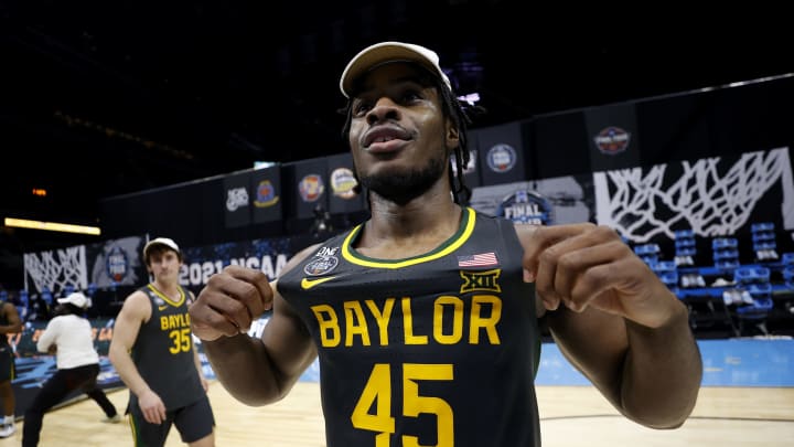 INDIANAPOLIS, INDIANA – APRIL 05: Davion Mitchell #45 of the Baylor Bears. (Photo by Jamie Squire/Getty Images)
