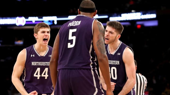 NEW YORK, NY – MARCH 01: The Northwestern Wildcats react in the second half against the Penn State Nittany Lions during the second round of the Big Ten Basketball Tournament at Madison Square Garden on March 1, 2018 in New York City (Photo by Abbie Parr/Getty Images)