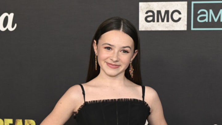 LOS ANGELES, CALIFORNIA - NOVEMBER 20: Cailey Fleming arrives at The Walking Dead Live: The Finale Event at The Orpheum Theatre on November 20, 2022 in Los Angeles, California. (Photo by Timothy Norris, Stringer, Credit: Getty Images (Photo by Timothy Norris/Getty Images)