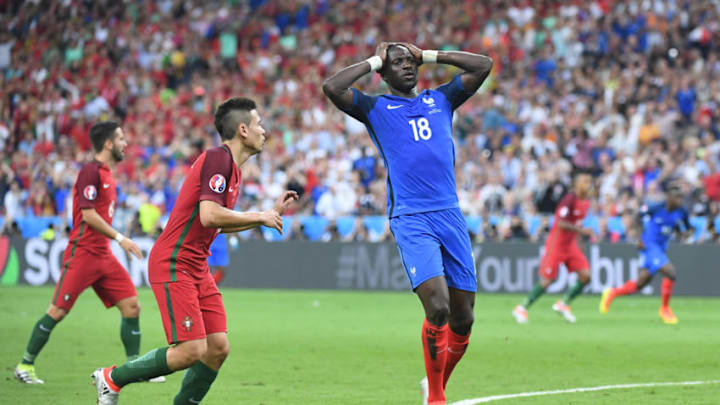 Moussa Sissoko of France looks dejected during the European Championship Final between Portugal and France at Stade de France on July 10, 2016 in Paris, France. (Photo by Nolwenn Le Gouic/Icon Sport) (Photo by Nolwenn Le Gouic/Icon Sport via Getty Images)