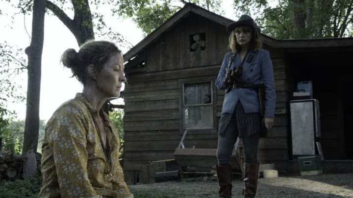 Jenna Elfman as June, Colby Minifie as Virginia - Fear the Walking Dead _ Season 6, Episode 9 - Photo Credit: Ryan Green/AMC