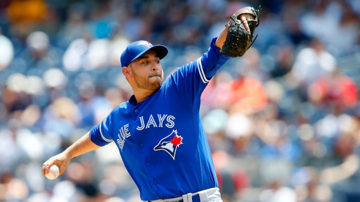 Royals Rumors: Marco Estrada #25 of the Toronto Blue Jays (Photo by Jim McIsaac/Getty Images)