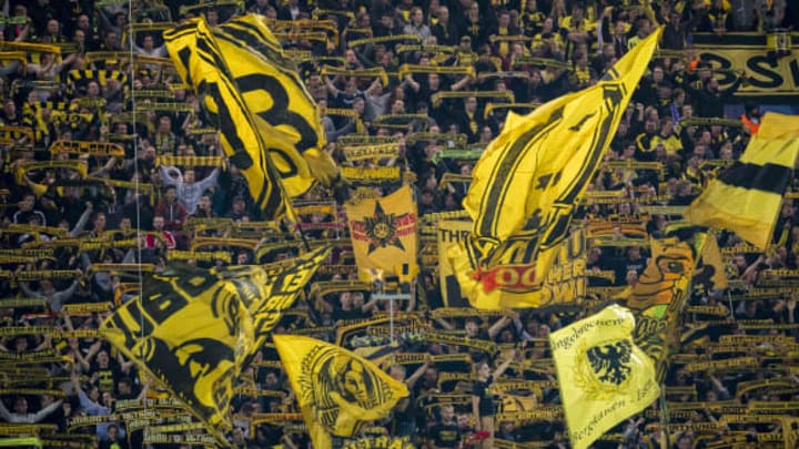 Dortmund fans were in full voice despite their team’s disappointing defeat