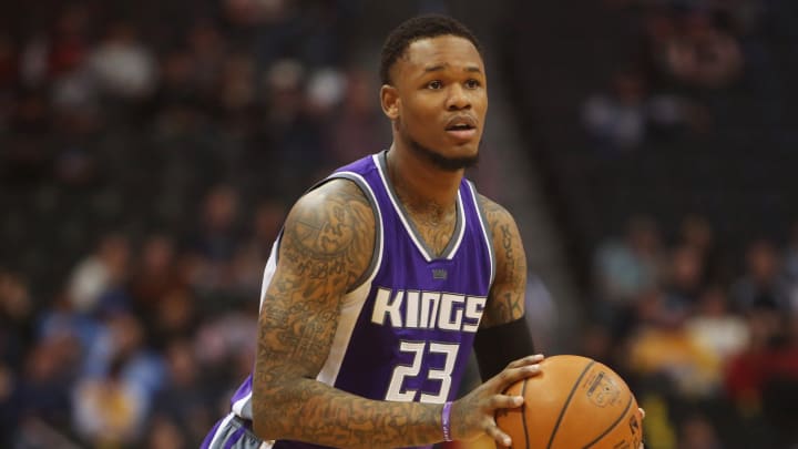 Mar 6, 2017; Denver, CO, USA; Sacramento Kings guard Ben McLemore (23) during the first half against the Denver Nuggets at Pepsi Center. Mandatory Credit: Chris Humphreys-USA TODAY Sports