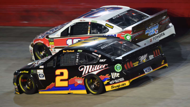 Brad Keselowski, Team Penske, and Kyle Busch, Joe Gibbs Racing, Darlington Raceway, NASCAR (Photo by Jared C. Tilton/Getty Images)