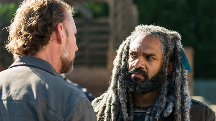 Gavin (Jayson Warner Smith) and Ezekiel (Khary Payton) in Episode 13 Photo by Gene Page/AMC