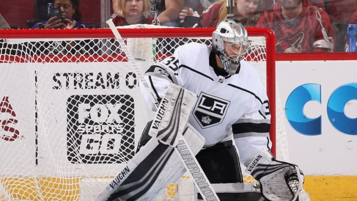 GLENDALE, AZ - NOVEMBER 24: Goaltender Darcy Kuemper (Photo by Christian Petersen/Getty Images)