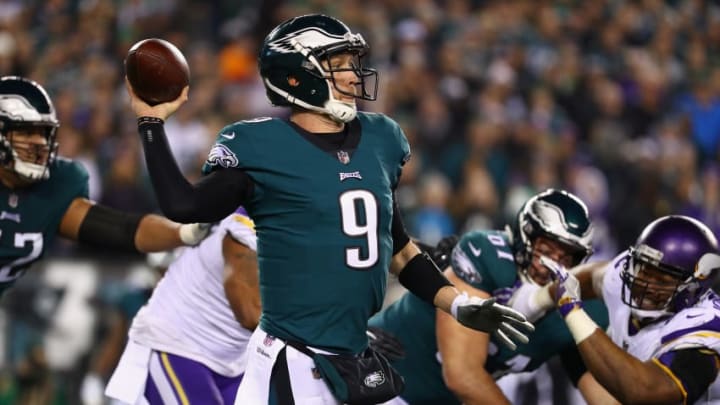 PHILADELPHIA, PA - JANUARY 21: Nick Foles