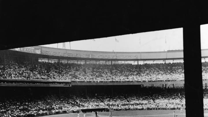 View of a New York Giants home game at the Polo Grounds, New York, New York, early 1930s. (Photo by Lass/Getty Images)