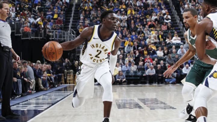 INDIANAPOLIS, IN – DECEMBER 12: Darren Collison #2 of the Indiana Pacers handles the ball against the Milwaukee Bucks in the first half of the game at Bankers Life Fieldhouse on December 12, 2018 in Indianapolis, Indiana. The Pacers won 113-97. NOTE TO USER: User expressly acknowledges and agrees that, by downloading and or using the photograph, User is consenting to the terms and conditions of the Getty Images License Agreement. (Photo by Joe Robbins/Getty Images)