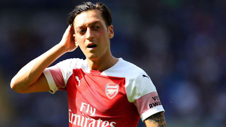 CARDIFF, WALES - SEPTEMBER 02: Mesut Ozil of Arsenal during the Premier League match between Cardiff City and Arsenal FC at Cardiff City Stadium on September 2, 2018 in Cardiff, United Kingdom. (Photo by Catherine Ivill/Getty Images)