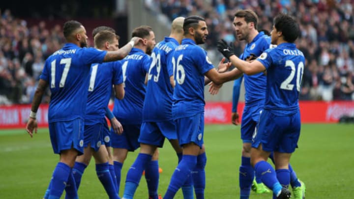 STRATFORD, ENGLAND – MARCH 18: Riyad Mahrez of Leicester City.(Photo by Catherine Ivill – AMA/Getty Images)