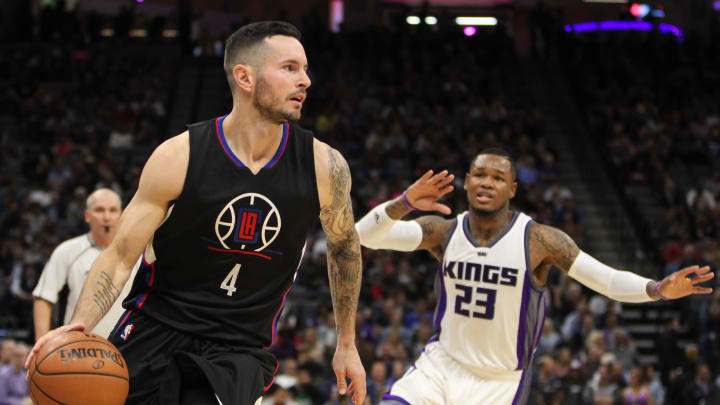 Oct 18, 2016; Sacramento, CA, USA; Los Angeles Clippers guard JJ Redick (4) during the second quarter against the Sacramento Kings at Golden 1 Center. Mandatory Credit: Sergio Estrada-USA TODAY Sports