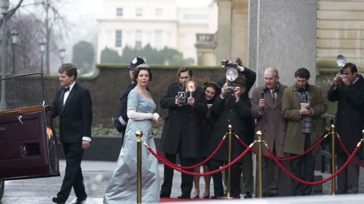 Olivia Colman stars as Queen Elizabeth II in The Crown.
