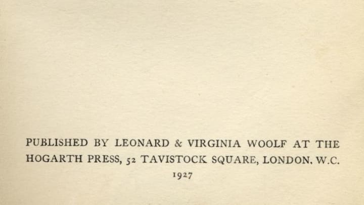 Virginia Woolf's To the Lighthouse was published in 1927.