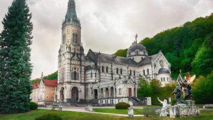 The Basilica of Bois-Chenu in Domremy, France, is dedicated to the memory of Joan of Arc. It was constructed in November 1881.