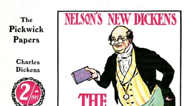 Though Charles Dickens's first novel, The Pickwick Papers, is collected in a single book now, it was originally released in installments.