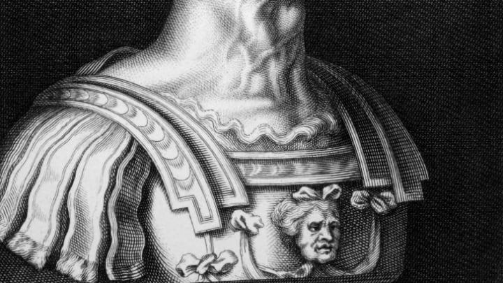 An engraving of Julius Caesar from 1860