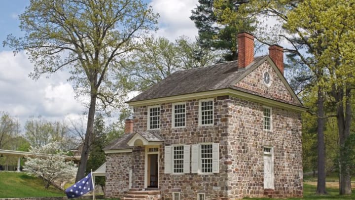 George Washington's winter headquarters during the Revolutionary War, as seen today in Valley Forge National Historical Park.