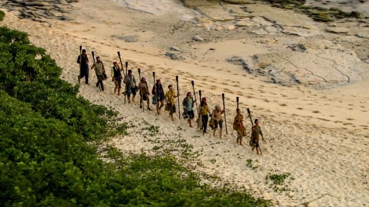 Survivor Edge of Extinction episode 8 Tribal Council walk
