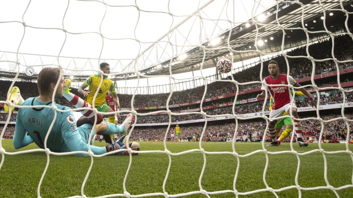 The goal that might’ve saved Mikel Arteta’s job. (Photo by Julian Finney/Getty Images)