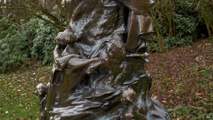 Sir George Frampton's sculpture of Peter Pan in Kensington Gardens.