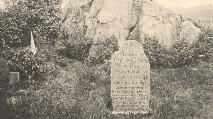 John Brown's gravesite in New York.