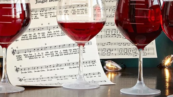 You can create your own music or play some classics with these wine glasses.