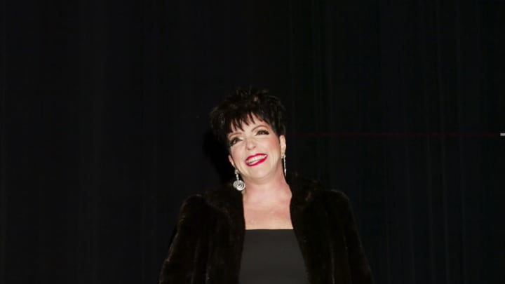 Minnelli celebrates her return to performing in 2002.