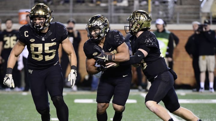 WINSTON SALEM, NC - NOVEMBER 18: quarterback John Wolford