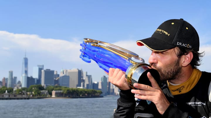 NEW YORK, NY - JULY 14: Jean-Eric Vergne (FRA), TECHEETAH, Renault Z.E. 17. on July 14, 2018 in New York, United States. (Photo by {contact city} Handout/FIA Formula E via Getty Images,)