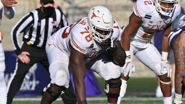 Denzel Okafor, Texas Football (Photo by Peter G. Aiken/Getty Images)