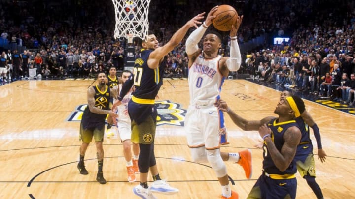 DENVER, CO - FEBRUARY 01: Russell Westbrook