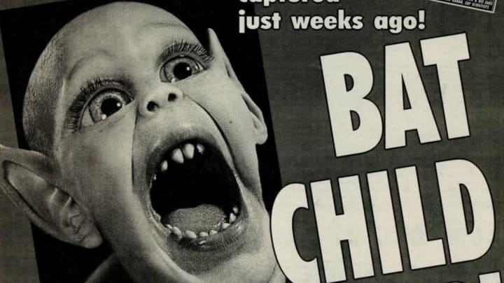 Popular Weekly World News cover monster Bat Boy.